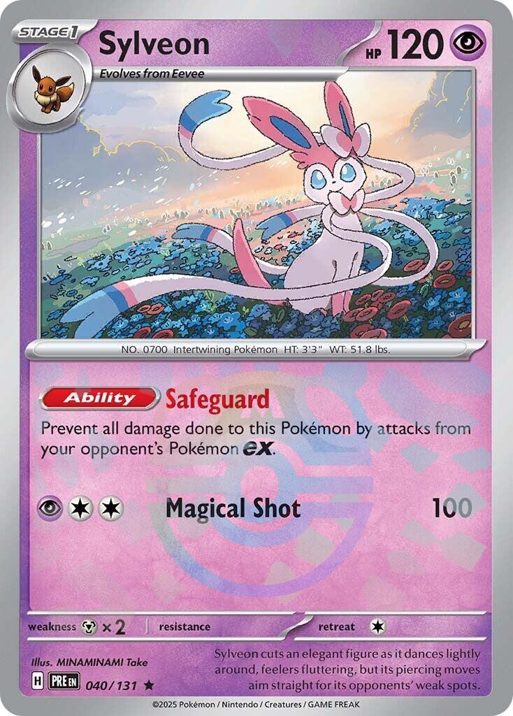 Sylveon (040/131) (Master Ball Pattern) [Scarlet & Violet: Prismatic Evolutions] | Eastridge Sports Cards & Games