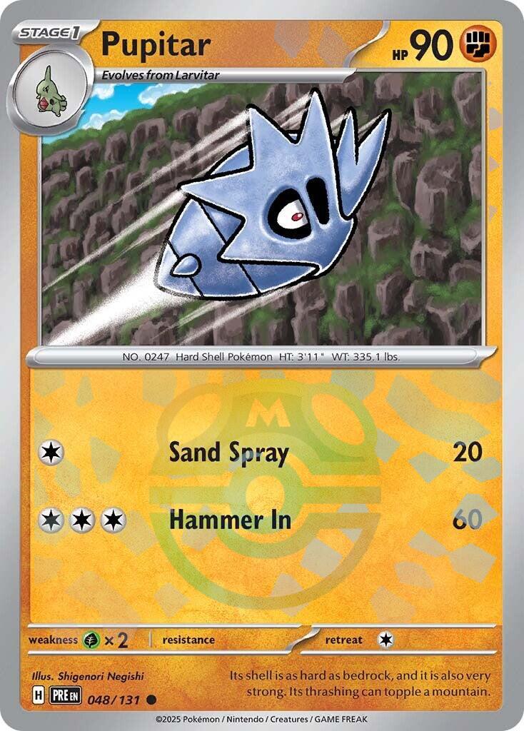 Pupitar (048/131) (Master Ball Pattern) [Scarlet & Violet: Prismatic Evolutions] | Eastridge Sports Cards & Games