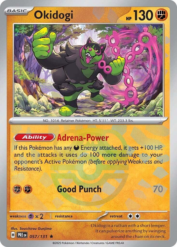 Okidogi (057/131) (Master Ball Pattern) [Scarlet & Violet: Prismatic Evolutions] | Eastridge Sports Cards & Games