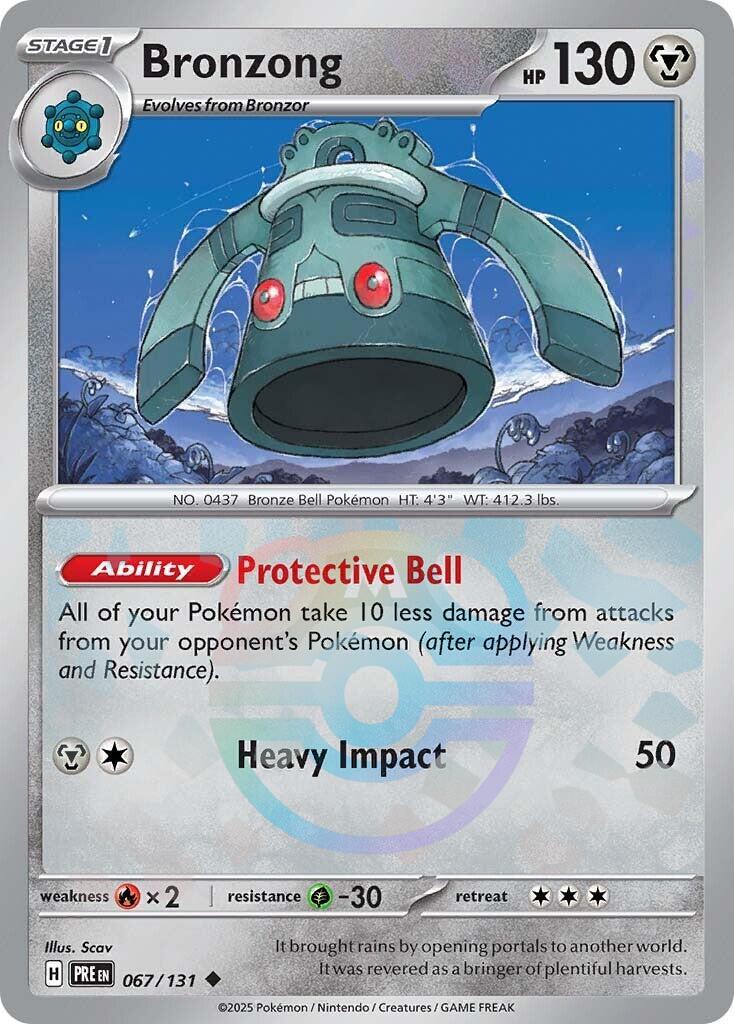 Bronzong (067/131) (Master Ball Pattern) [Scarlet & Violet: Prismatic Evolutions] | Eastridge Sports Cards & Games