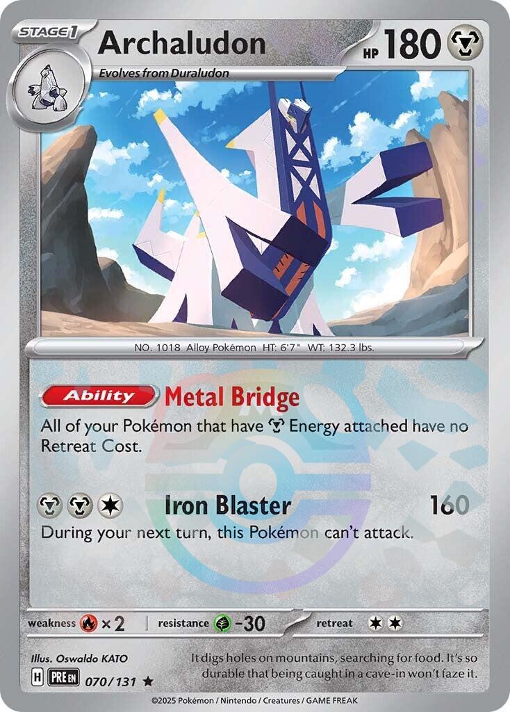 Archaludon (070/131) (Master Ball Pattern) [Scarlet & Violet: Prismatic Evolutions] | Eastridge Sports Cards & Games