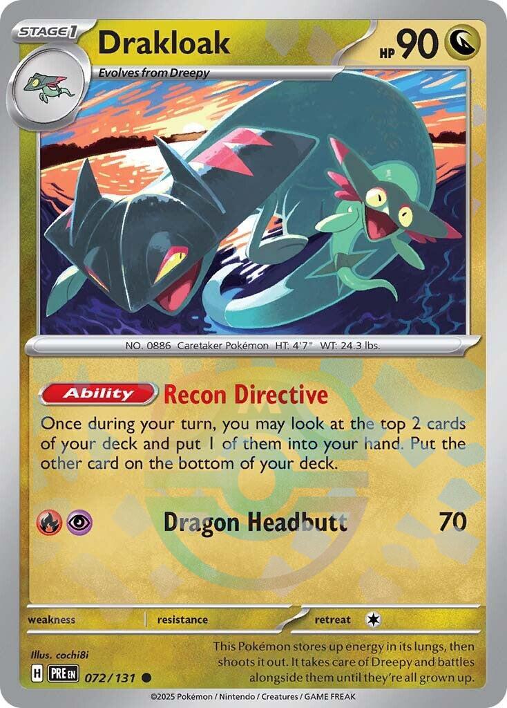 Drakloak (072/131) (Master Ball Pattern) [Scarlet & Violet: Prismatic Evolutions] | Eastridge Sports Cards & Games