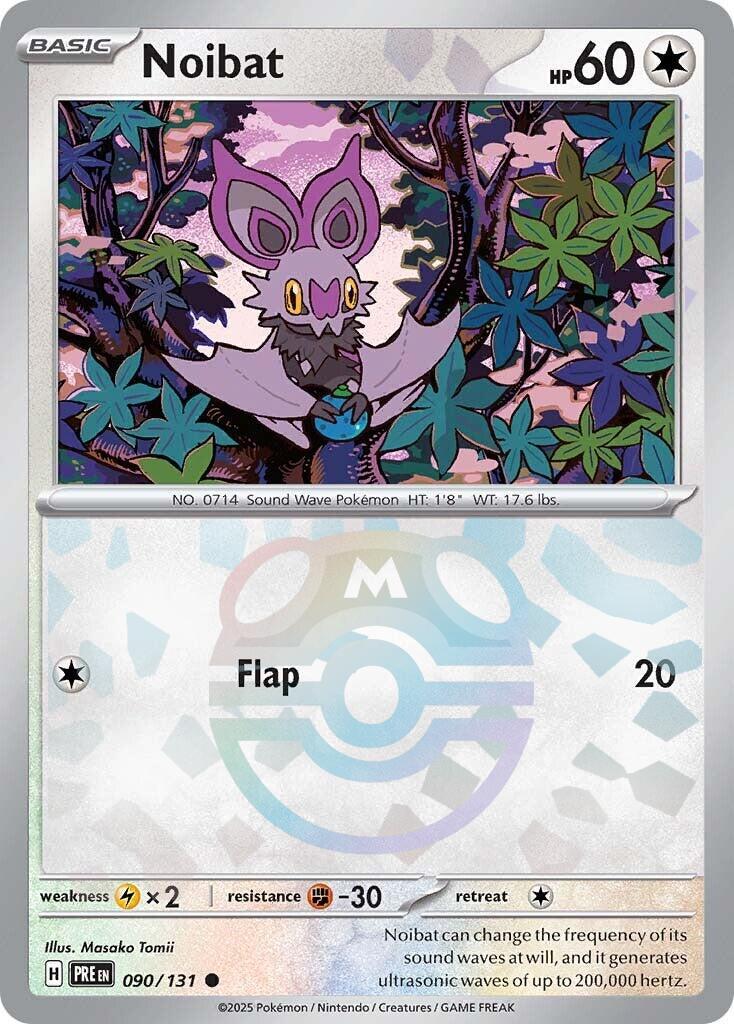 Noibat (090/131) (Master Ball Pattern) [Scarlet & Violet: Prismatic Evolutions] | Eastridge Sports Cards & Games
