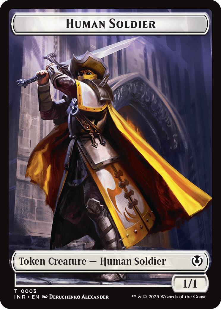 Human Soldier (0003) // Clue Double-Sided Token [Innistrad Remastered Tokens] | Eastridge Sports Cards & Games