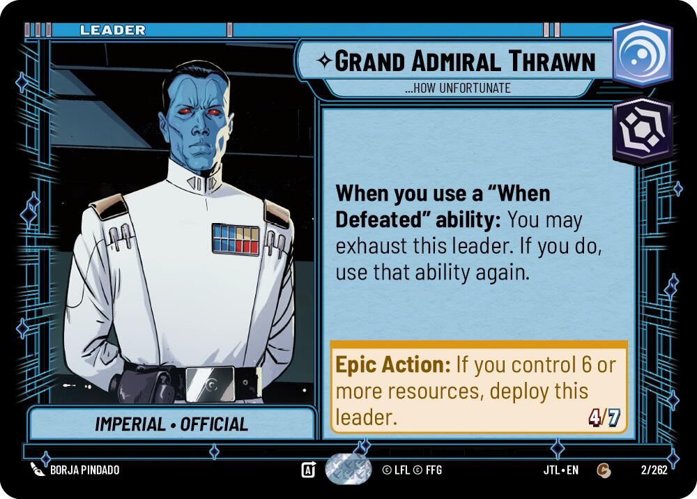 Grand Admiral Thrawn - ...How Unfortunate (2/262) (2/262) [Jump to Lightspeed] | Eastridge Sports Cards & Games