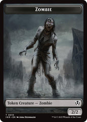 Zombie (0010) // Blood Double-Sided Token [Innistrad Remastered Tokens] | Eastridge Sports Cards & Games