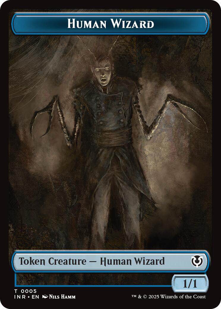 Human Wizard // Emblem - Jace, Unraveler of Secrets Double-Sided Token [Innistrad Remastered Tokens] | Eastridge Sports Cards & Games