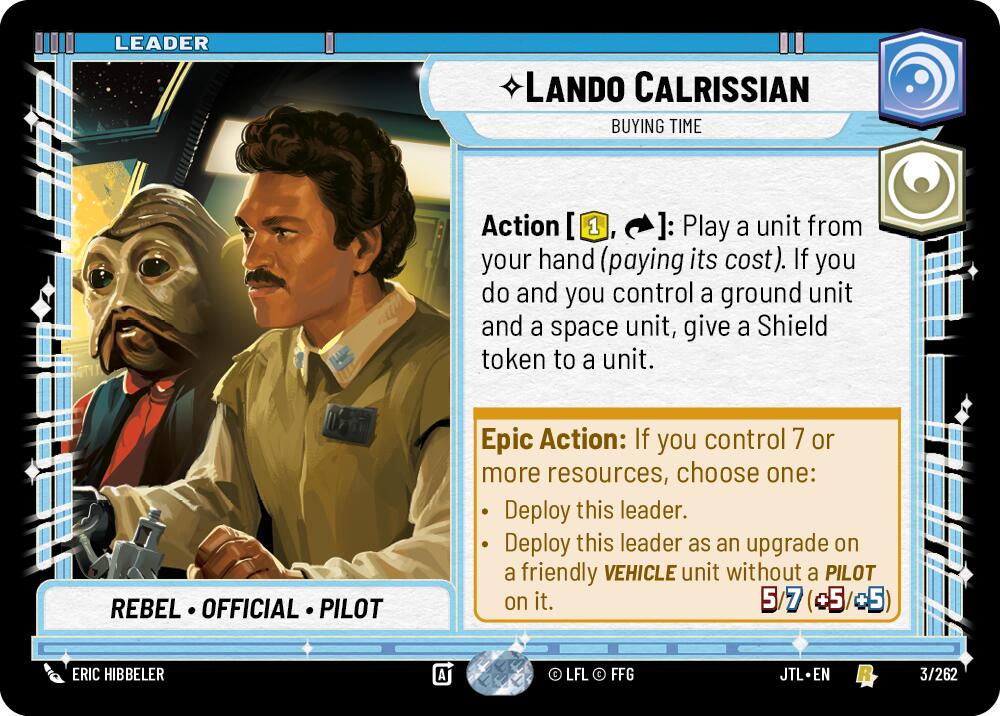 Lando Calrissian - Buying Time (003/262) (003/257) [Jump to Lightspeed] | Eastridge Sports Cards & Games