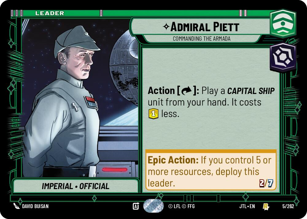 Admiral Piett - Commanding the Armada (005/262) (005/257) [Jump to Lightspeed] | Eastridge Sports Cards & Games