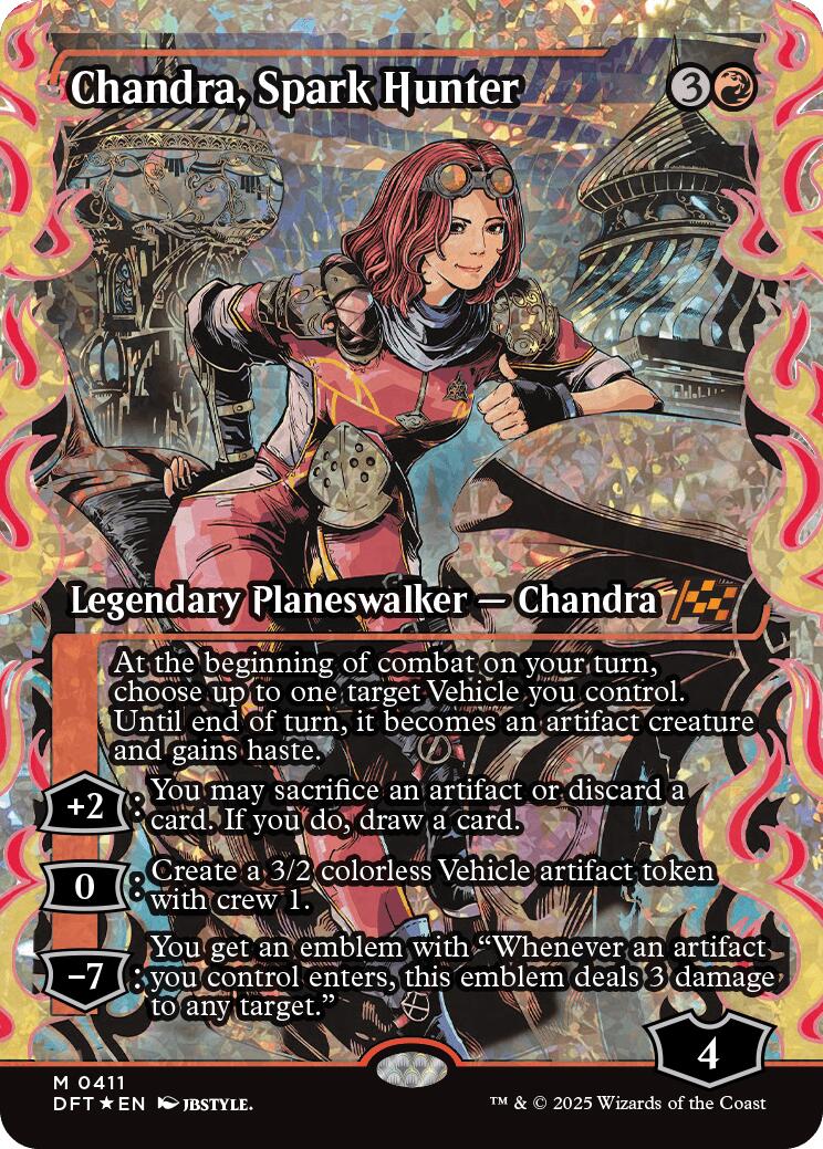Chandra, Spark Hunter (Showcase Fracture Foil) (Japanese) [Aetherdrift] | Eastridge Sports Cards & Games