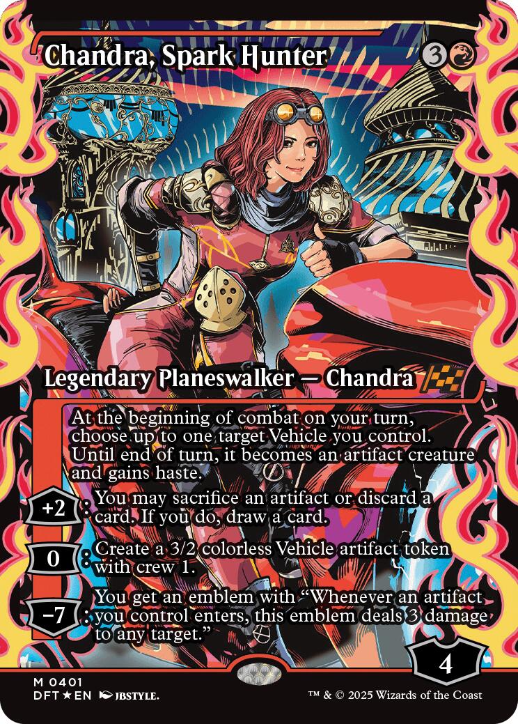 Chandra, Spark Hunter (Showcase) (Japanese) [Aetherdrift] | Eastridge Sports Cards & Games