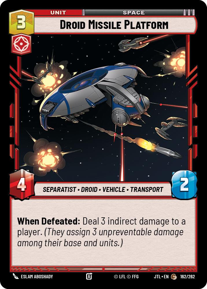 Droid Missile Platform (162/262) (162/257) [Jump to Lightspeed] | Eastridge Sports Cards & Games