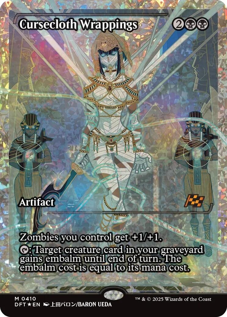Cursecloth Wrappings (Showcase Fracture Foil) (Japanese) [Aetherdrift] | Eastridge Sports Cards & Games