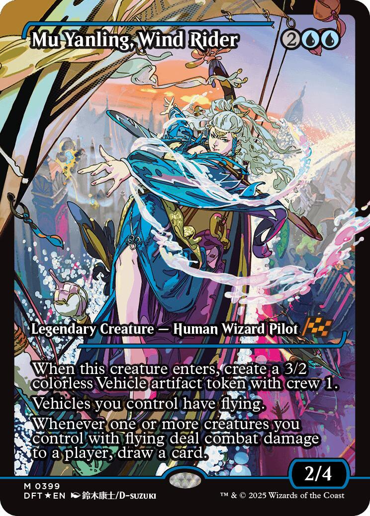 Mu Yanling, Wind Rider (Showcase) (Japanese) [Aetherdrift] | Eastridge Sports Cards & Games