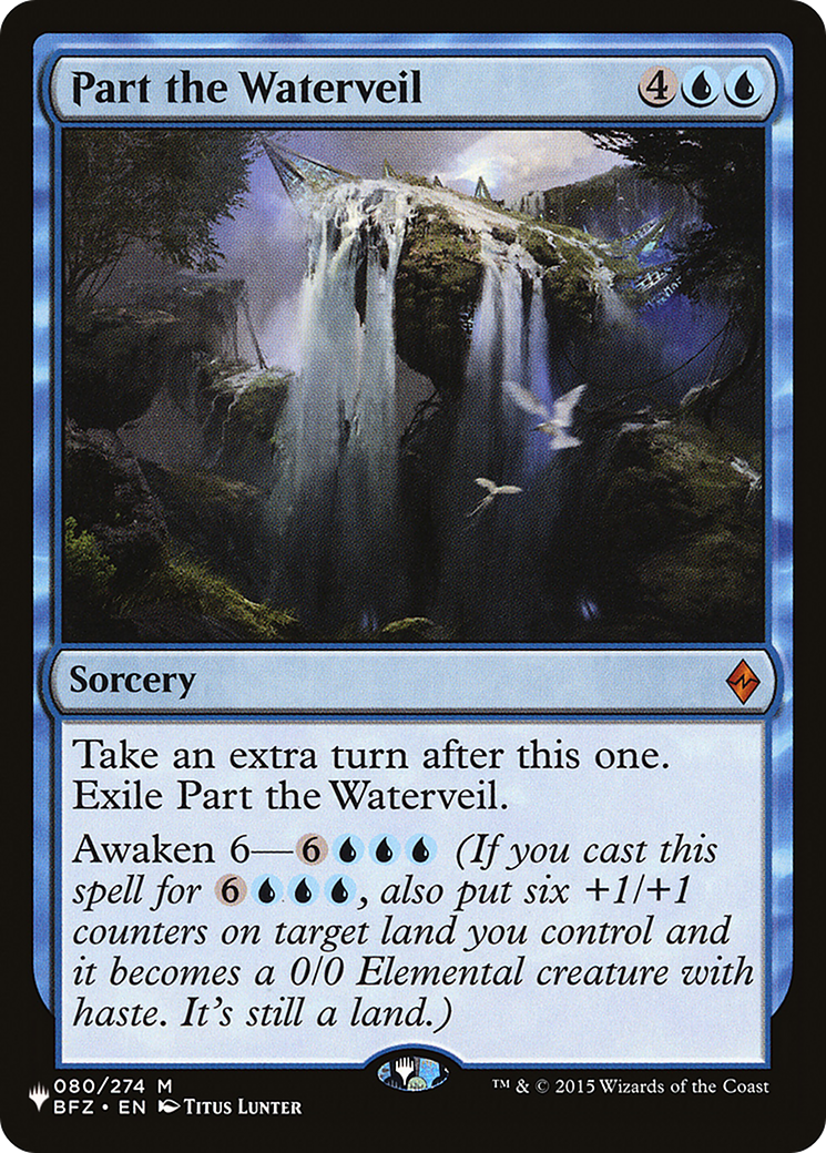Part the Waterveil [The List] | Eastridge Sports Cards & Games