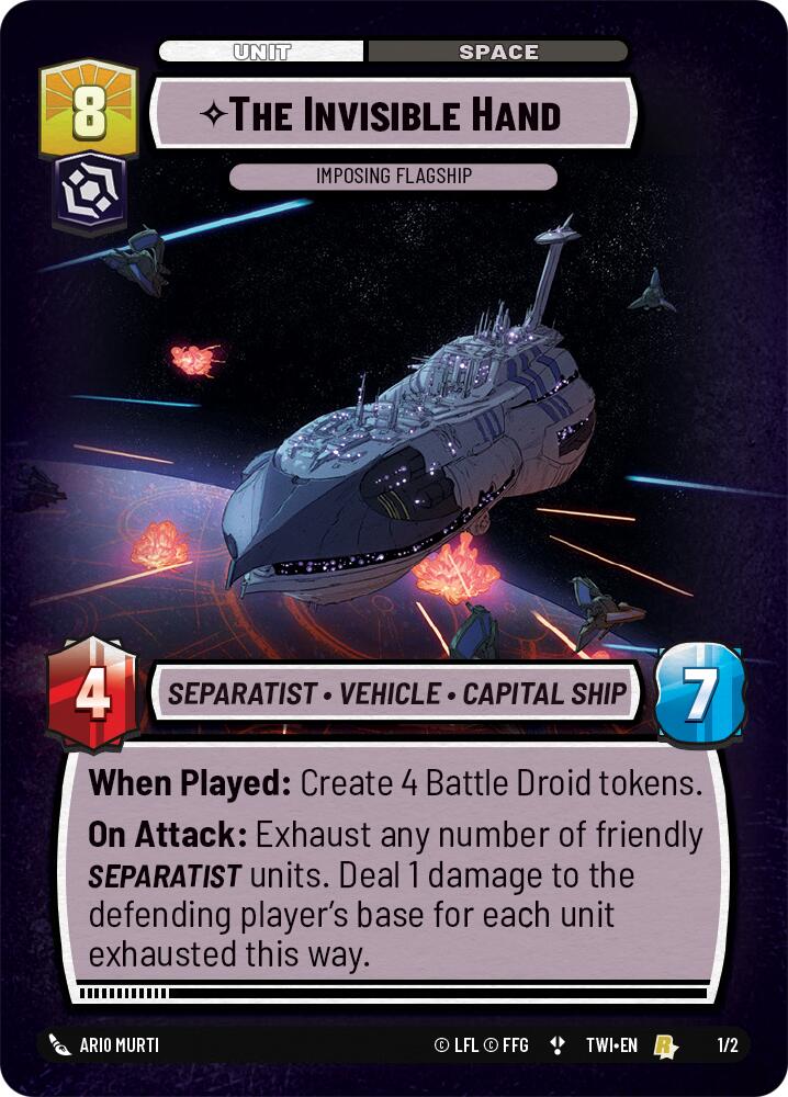 The Invisible Hand - Imposing Flagship (1/2) (Store Showdown) (1/2) [Twilight of the Republic Promos] | Eastridge Sports Cards & Games
