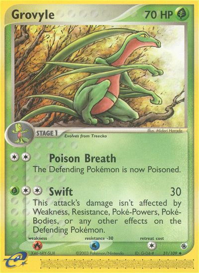 Grovyle (31/109) [EX: Ruby & Sapphire] | Eastridge Sports Cards & Games