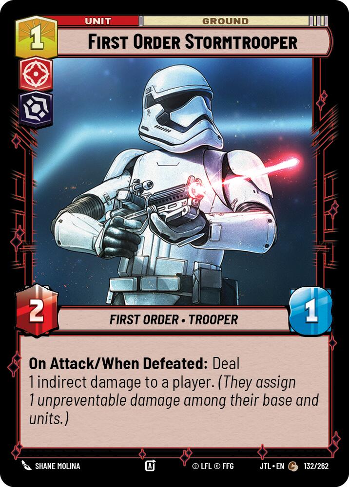 First Order Stormtrooper (132/262) (132/257) [Jump to Lightspeed] | Eastridge Sports Cards & Games