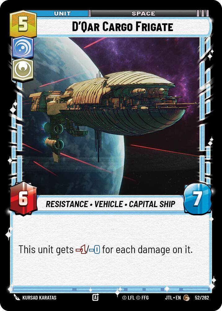 D'Qar Cargo Frigate (52/252) (52/252) [Jump to Lightspeed] | Eastridge Sports Cards & Games