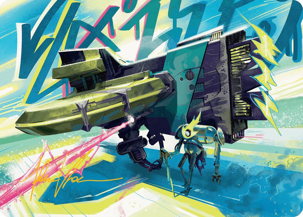 Salvation Engine Art Card (Gold-Stamped Signature) [Aetherdrift Art Series] | Eastridge Sports Cards & Games
