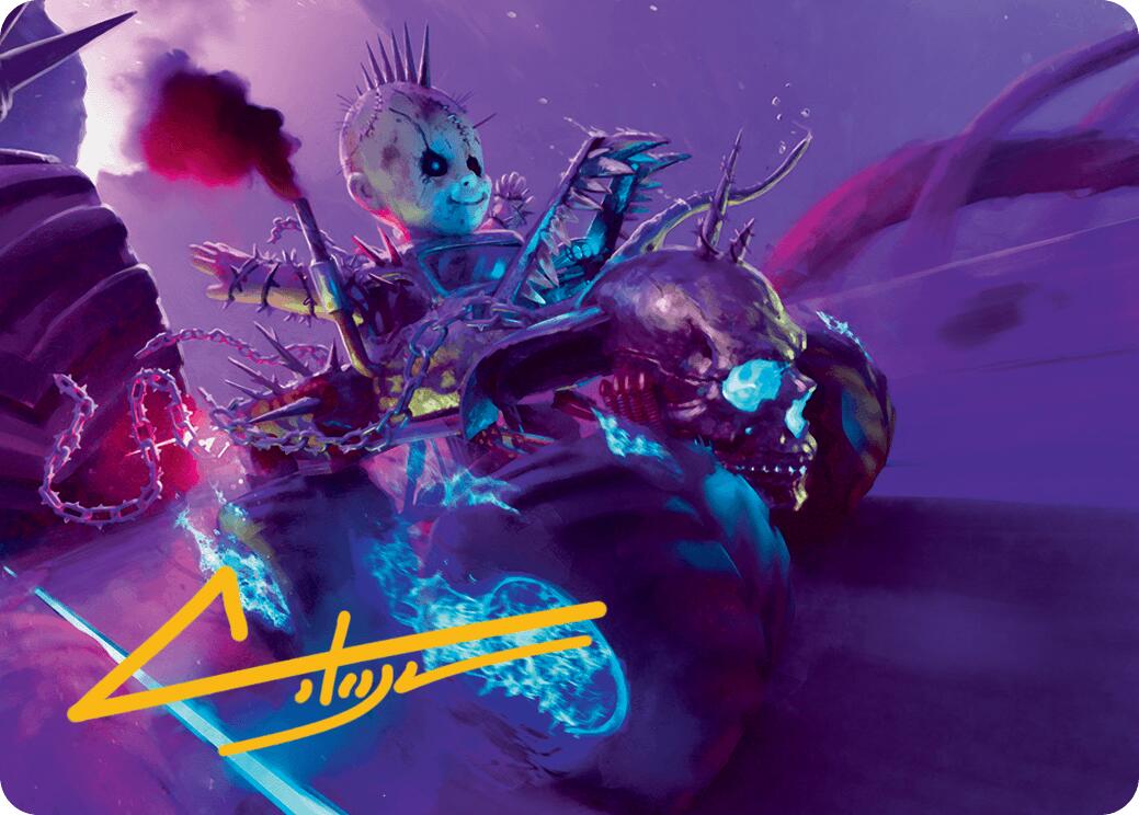 Pactdoll Terror Art Card (Gold-Stamped Signature) [Aetherdrift Art Series] | Eastridge Sports Cards & Games