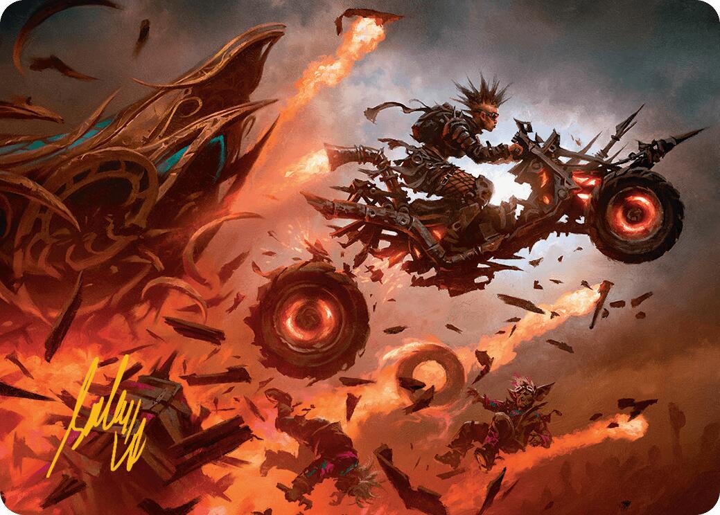 Gastal Blockbuster Art Card (Gold-Stamped Signature) [Aetherdrift Art Series] | Eastridge Sports Cards & Games