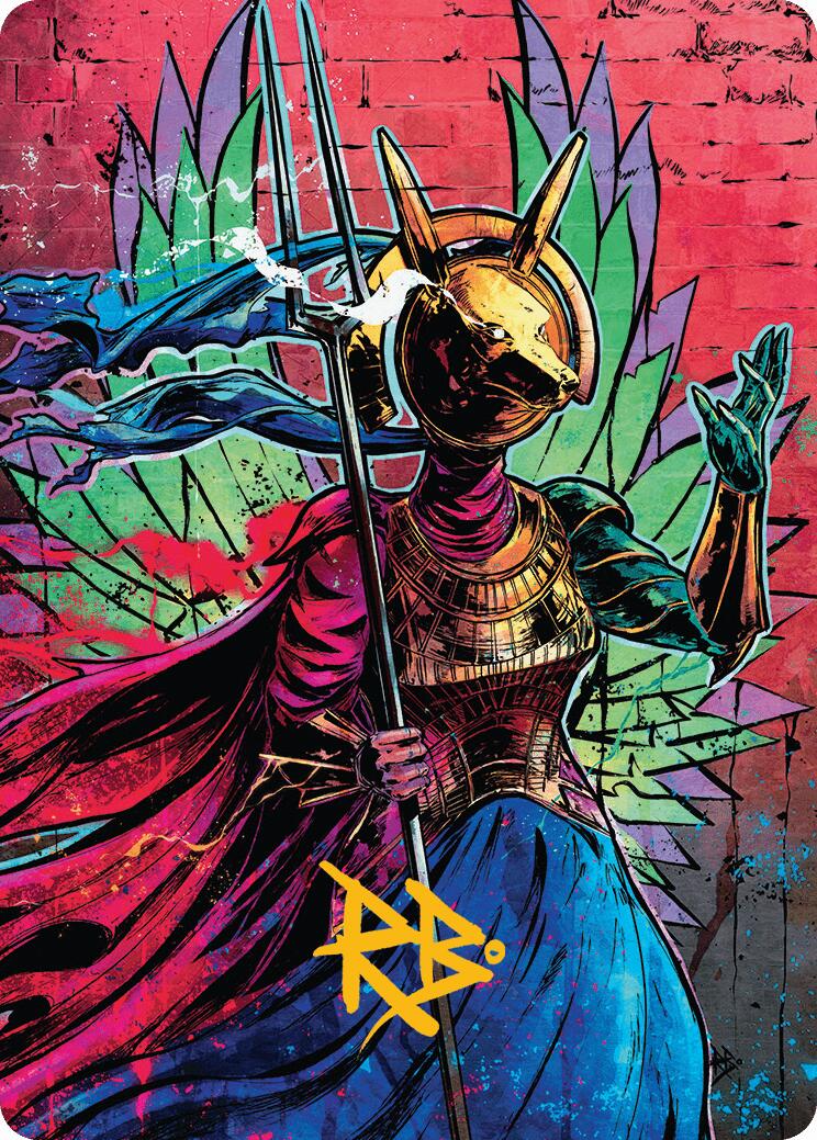 Hazoret, Godseeker Art Card (Gold-Stamped Signature) [Aetherdrift Art Series] | Eastridge Sports Cards & Games