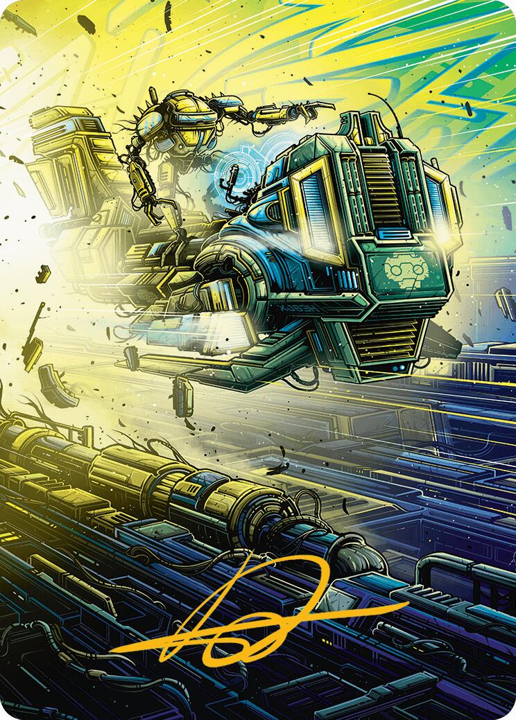 Guidelight Pathmaker Art Card (Gold-Stamped Signature) [Aetherdrift Art Series] | Eastridge Sports Cards & Games