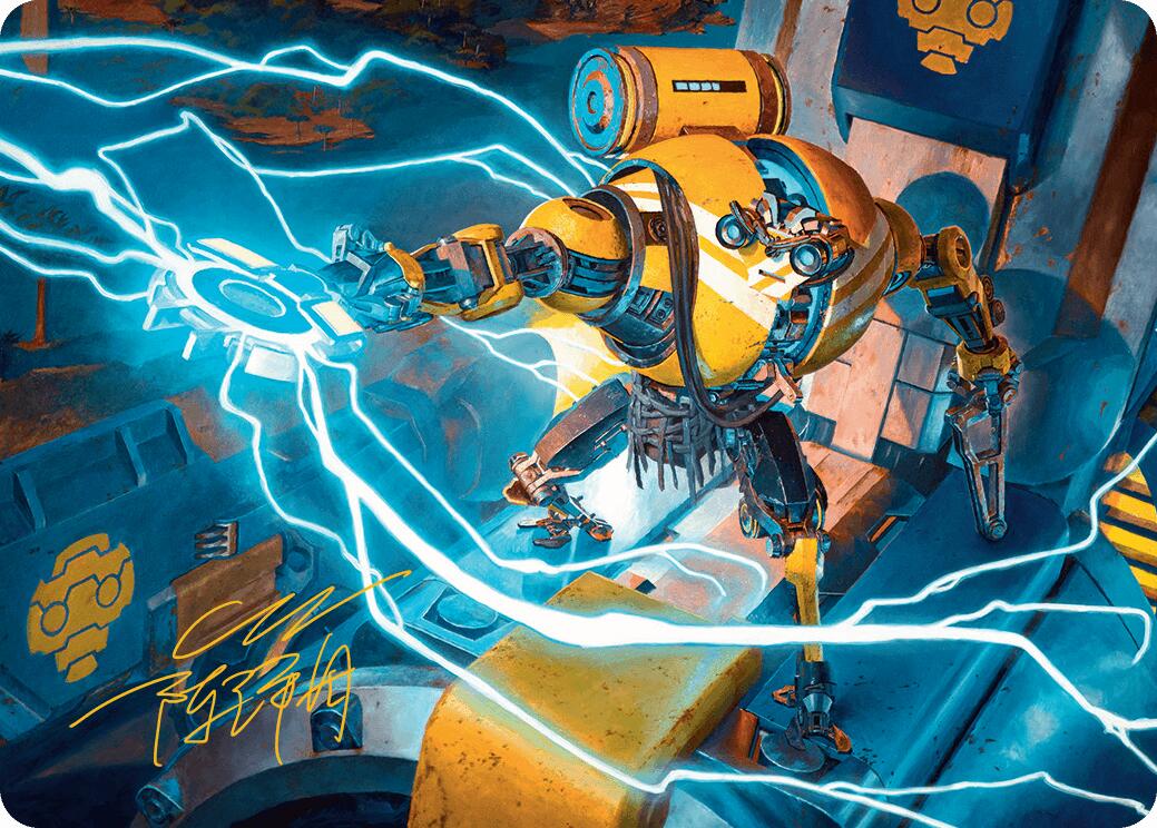 Mendicant Core, Guidelight Art Card (12/54) (Gold-Stamped Signature) [Aetherdrift Art Series] | Eastridge Sports Cards & Games