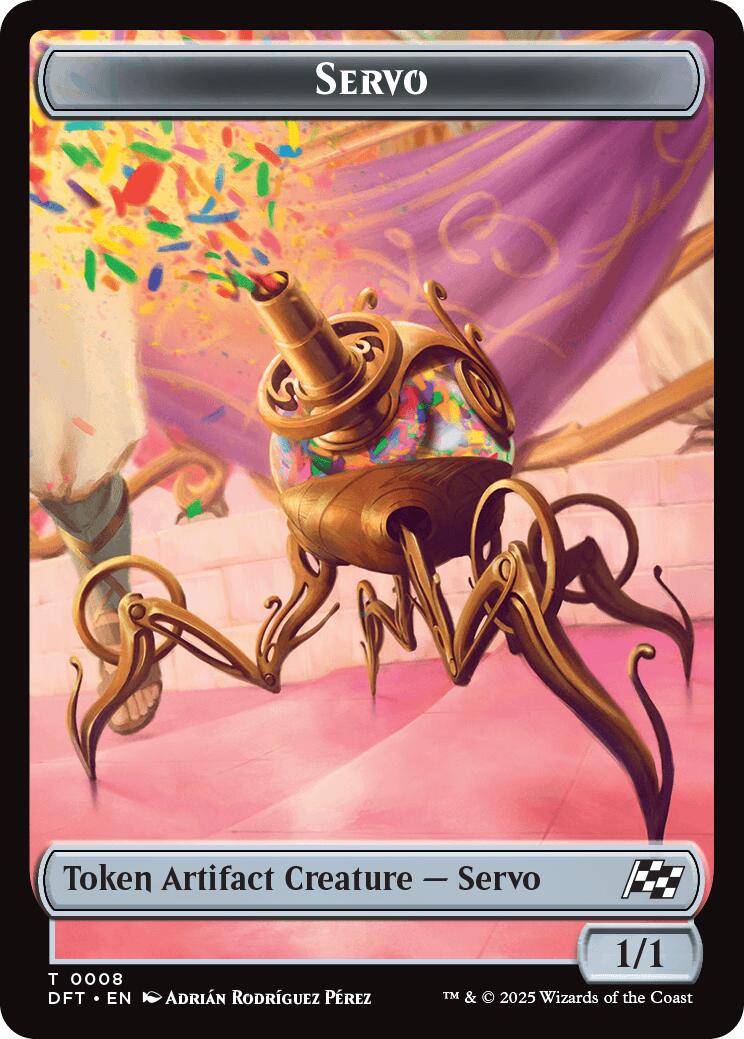 Servo // Thopter (0009) Double-Sided Token [Aetherdrift Tokens] | Eastridge Sports Cards & Games