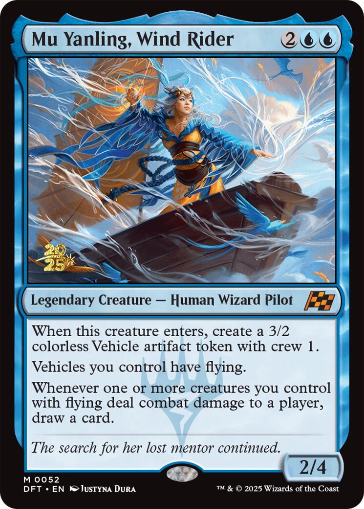 Mu Yanling, Wind Rider [Aetherdrift Prerelease Promos] | Eastridge Sports Cards & Games