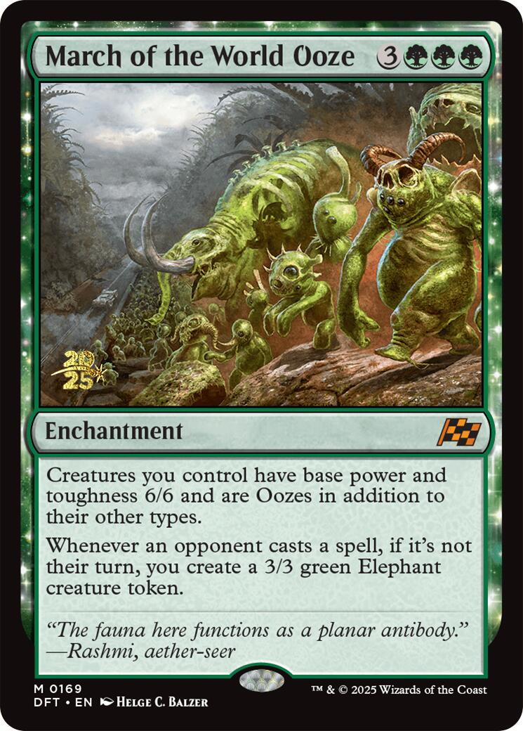March of the World Ooze [Aetherdrift Prerelease Promos] | Eastridge Sports Cards & Games