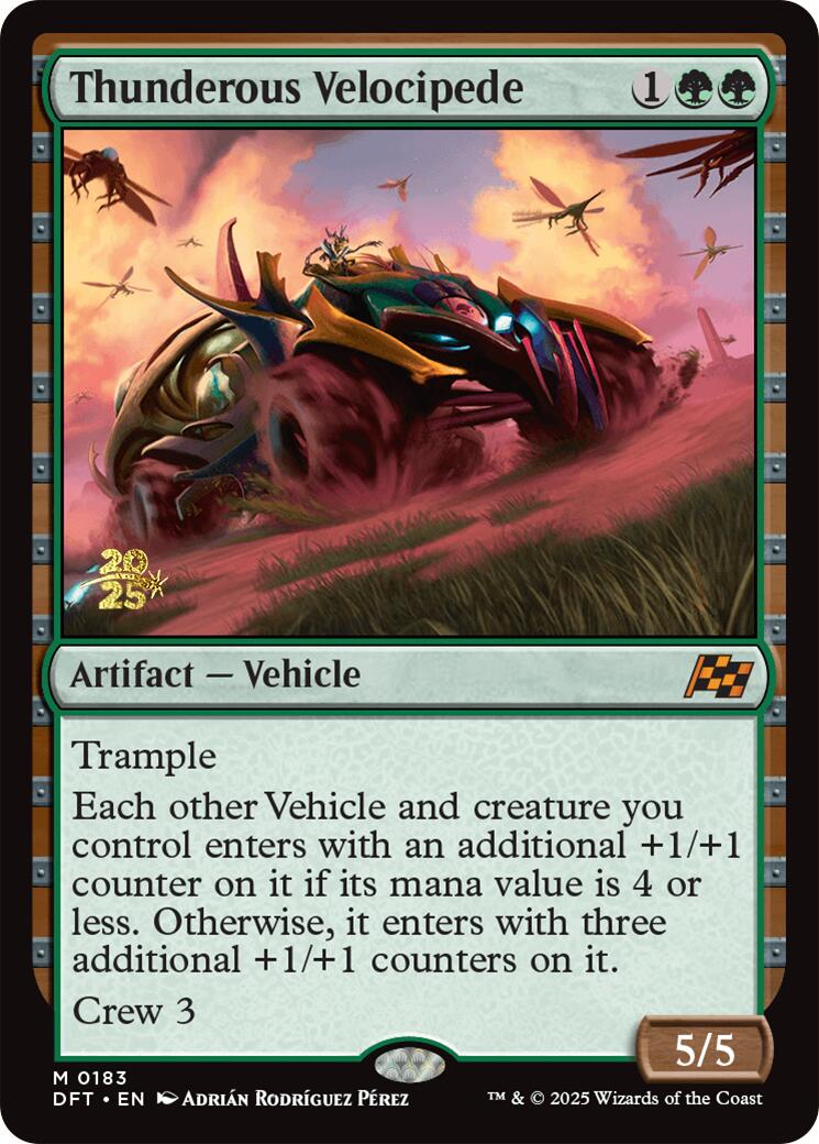 Thunderous Velocipede [Aetherdrift Prerelease Promos] | Eastridge Sports Cards & Games