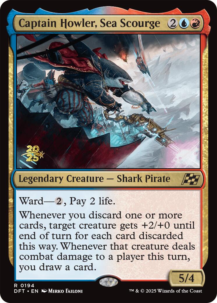 Captain Howler, Sea Scourge [Aetherdrift Prerelease Promos] | Eastridge Sports Cards & Games