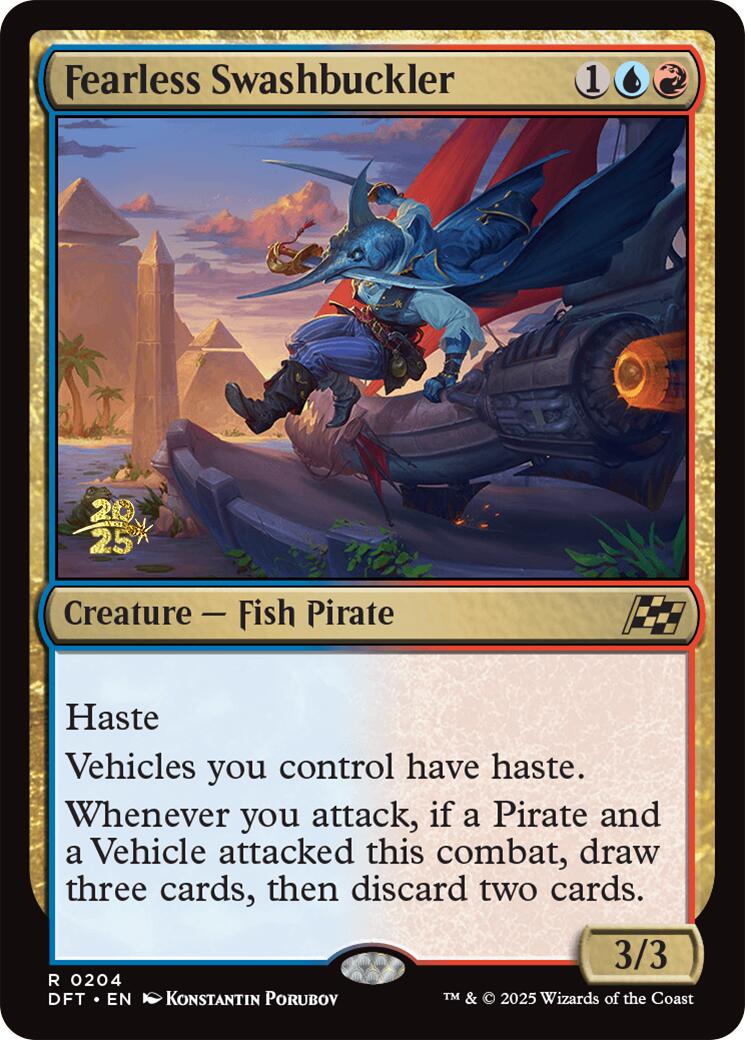 Fearless Swashbuckler [Aetherdrift Prerelease Promos] | Eastridge Sports Cards & Games