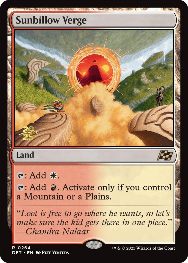 Sunbillow Verge [Aetherdrift Prerelease Promos] | Eastridge Sports Cards & Games