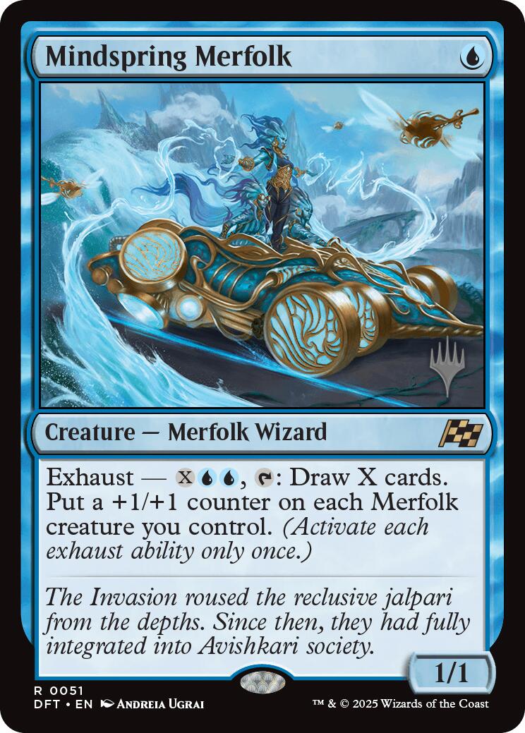 Mindspring Merfolk [Aetherdrift Promos] | Eastridge Sports Cards & Games