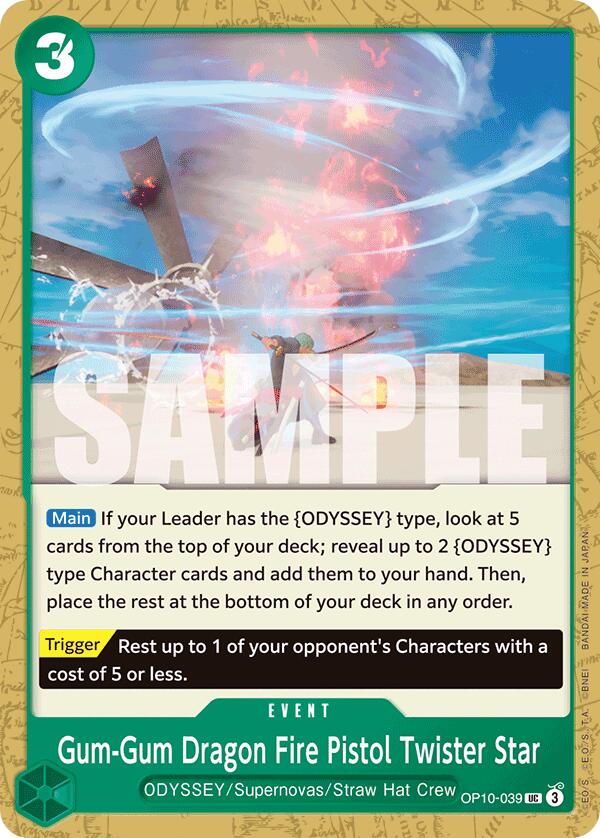 Gum-Gum Dragon Fire Pistol Twister Star [Royal Blood] | Eastridge Sports Cards & Games