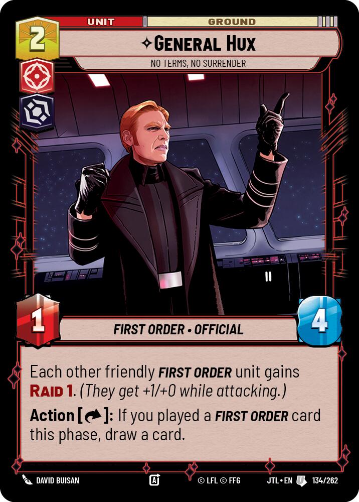 General Hux - No Terms, No Surrender (134/262) (134/257) [Jump to Lightspeed] | Eastridge Sports Cards & Games
