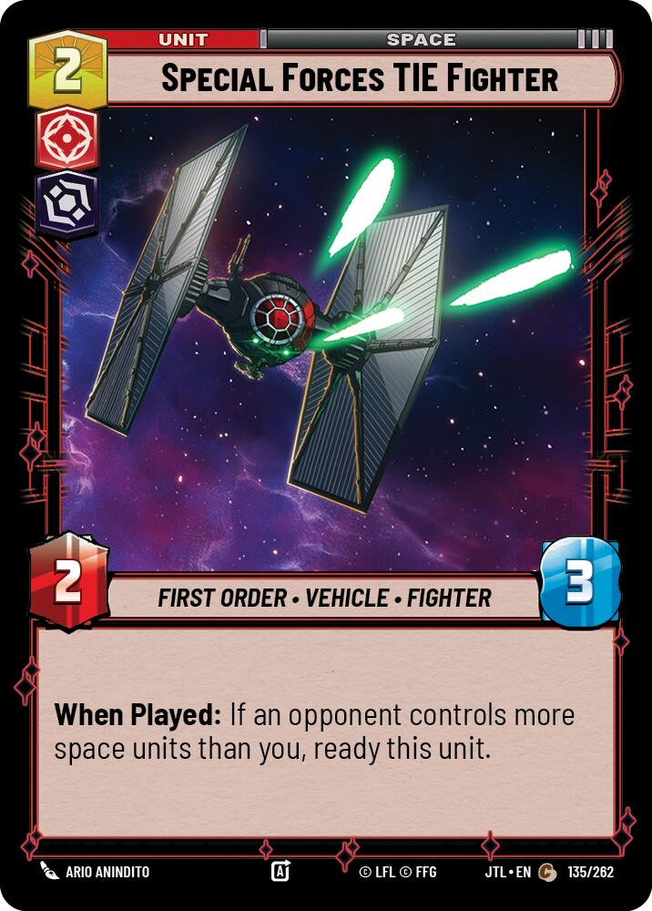 Special Forces TIE Fighter (135/262) (135/257) [Jump to Lightspeed] | Eastridge Sports Cards & Games