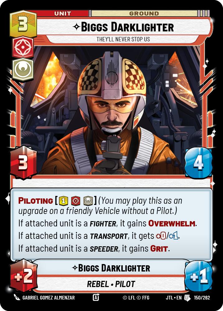 Biggs Darklighter - They'll Never Stop Us (150/262) (150/257) [Jump to Lightspeed] | Eastridge Sports Cards & Games