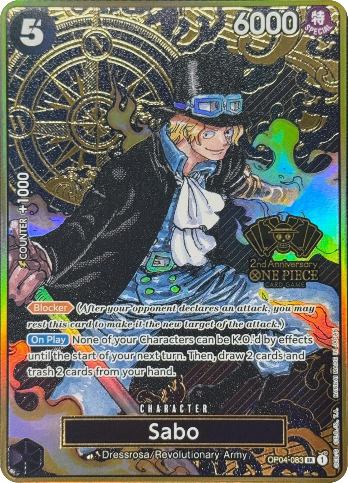 Sabo (Japanese Version 2nd Anniversary Set) [One Piece Promotion Cards] | Eastridge Sports Cards & Games