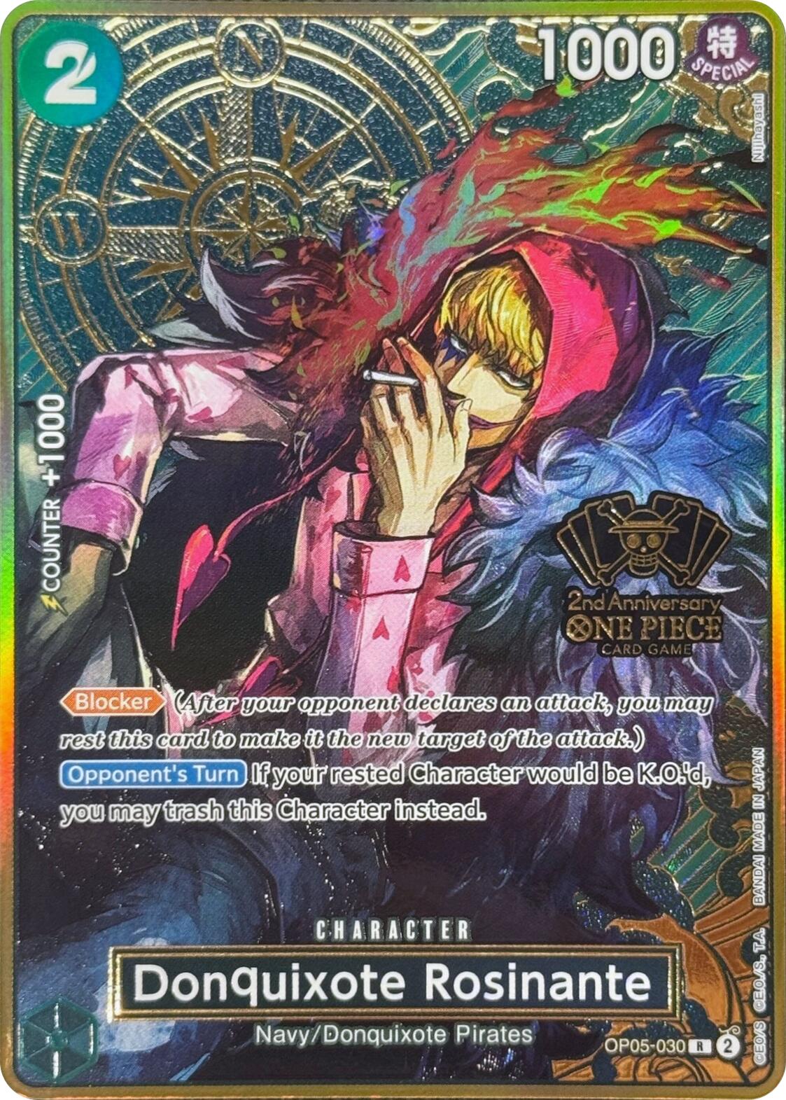 Donquixote Rosinante (Japanese Version 2nd Anniversary Set) [One Piece Promotion Cards] | Eastridge Sports Cards & Games