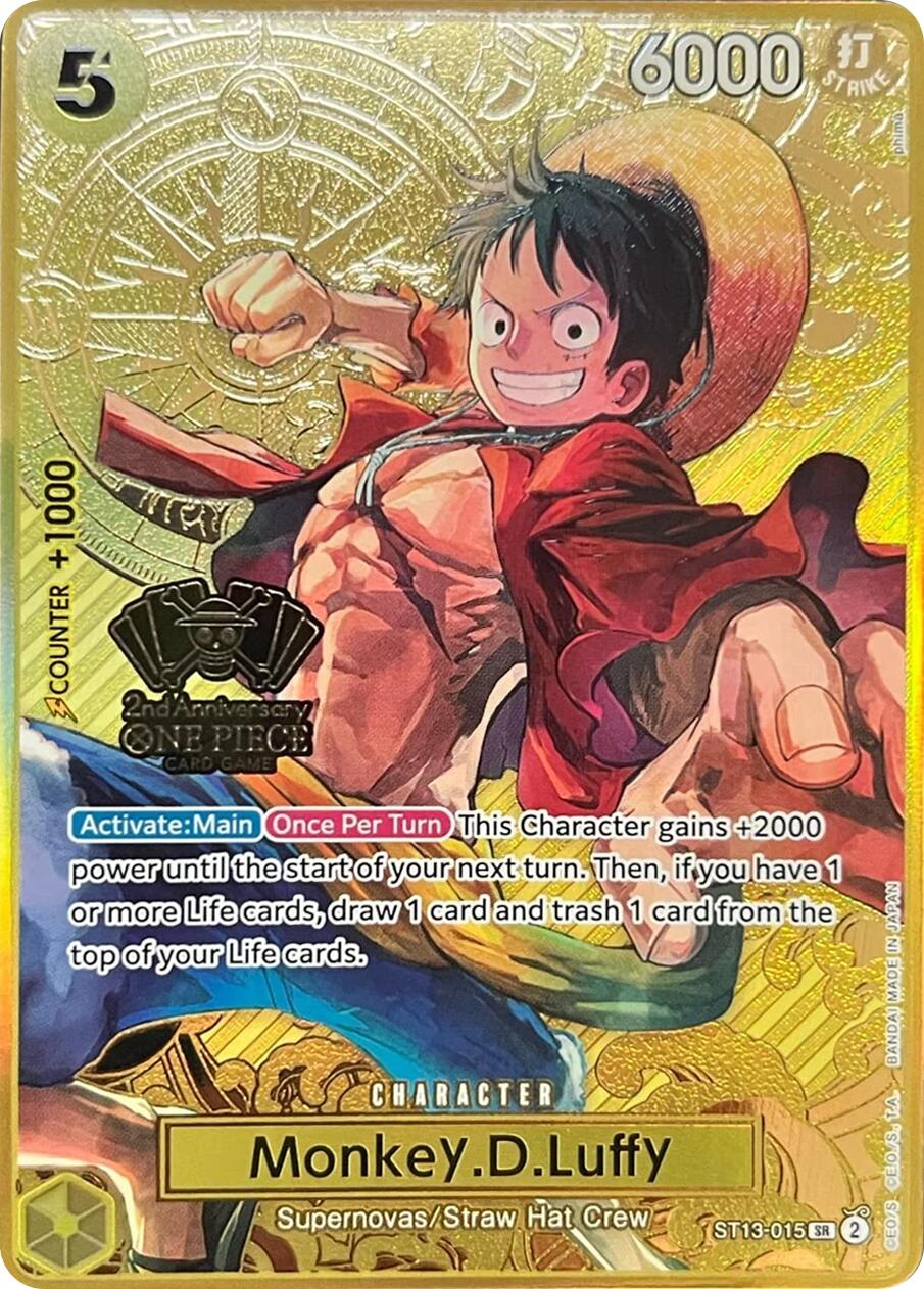 Monkey.D.Luffy (Japanese Version 2nd Anniversary Set) [One Piece Promotion Cards] | Eastridge Sports Cards & Games