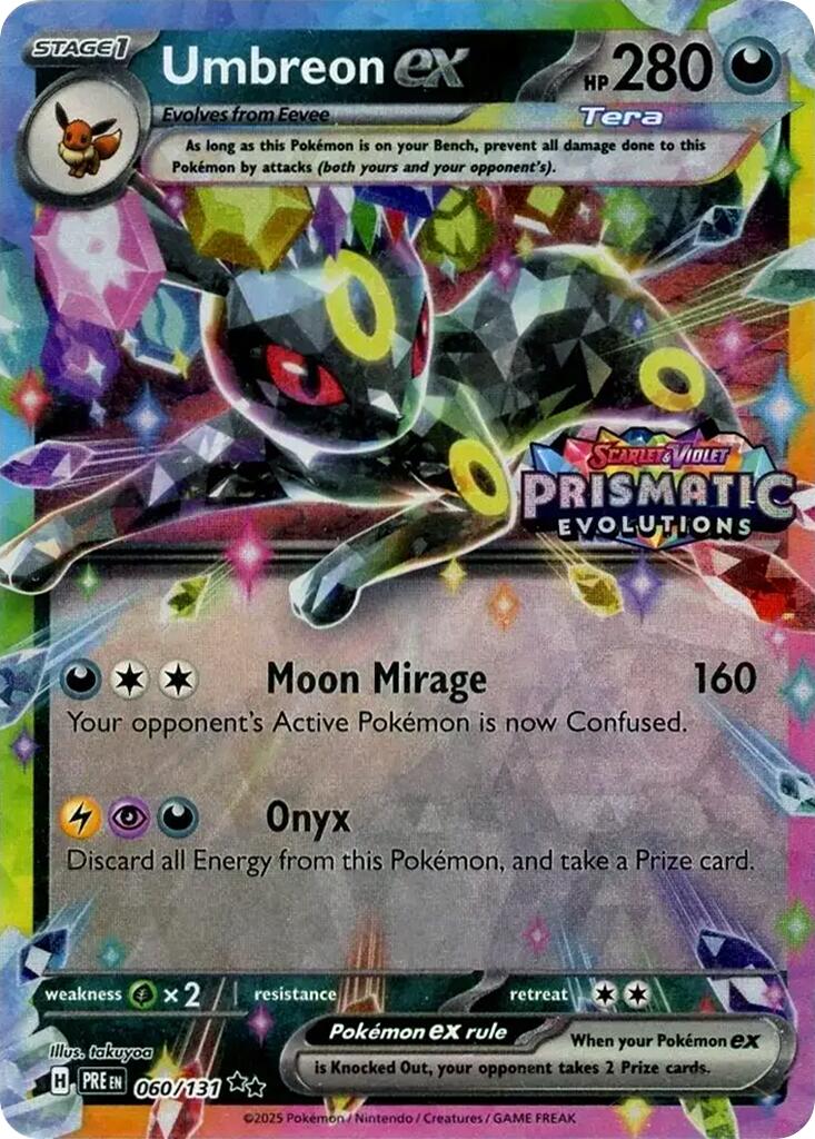 Umbreon ex (060/131) (Prismatic Evolutions Stamp) [Scarlet & Violet: Prismatic Evolutions] | Eastridge Sports Cards & Games