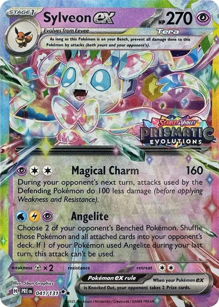 Sylveon ex (041/131) (Prismatic Evolutions Stamp) [Scarlet & Violet: Prismatic Evolutions] | Eastridge Sports Cards & Games