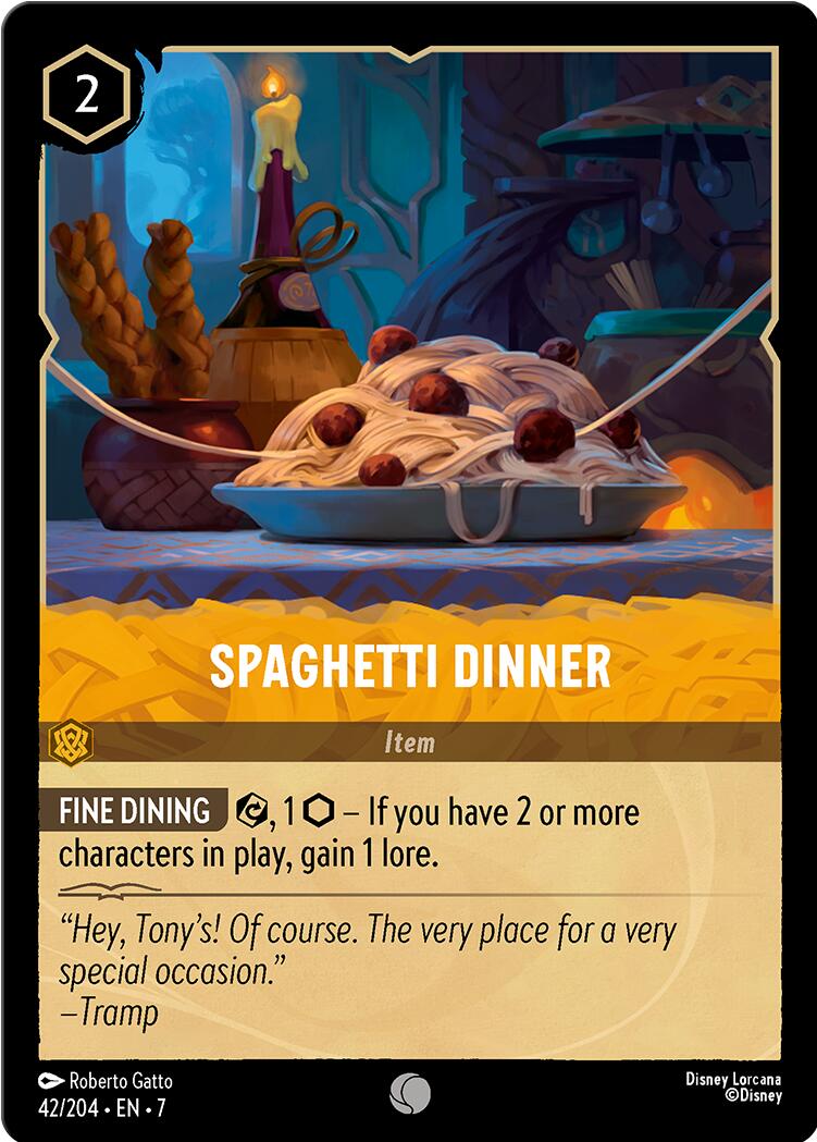 Spaghetti Dinner (42/204) [Archazia's Island] | Eastridge Sports Cards & Games