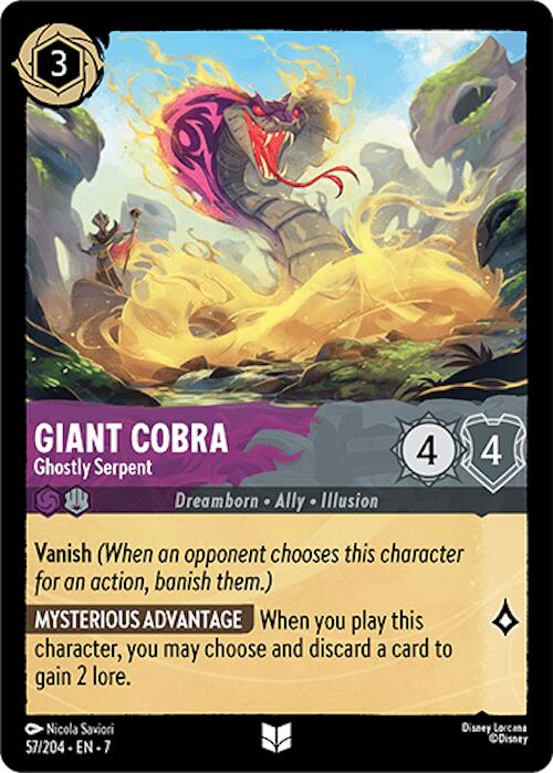 Giant Cobra - Ghostly Serpent (57/204) [Archazia's Island] | Eastridge Sports Cards & Games