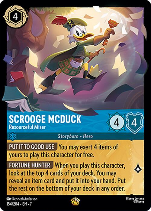 Scrooge McDuck - Resourceful Miser (154/204) [Archazia's Island] | Eastridge Sports Cards & Games