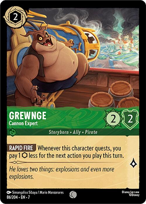 Grewnge - Cannon Expert (86/204) [Archazia's Island] | Eastridge Sports Cards & Games